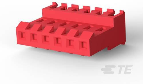 TE Connectivity Steckverbinder 3-640601-6 Rot - Bild 1