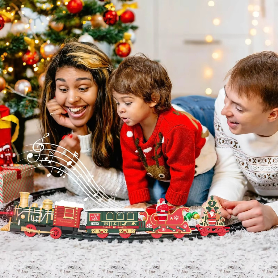 CONUSEA Elektrische Weihnachten Zug Track Spielzeug, mit Musik - Bild 4