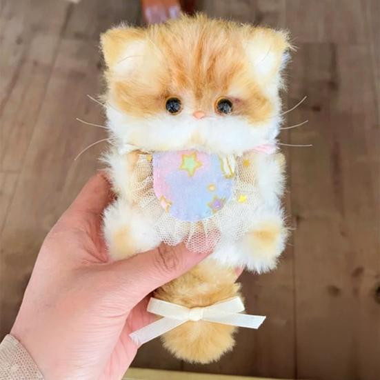 Zoeneed DIY Kätzchen Schlüsselanhänger Set Katze Plüschtier Basteln - Bild 3