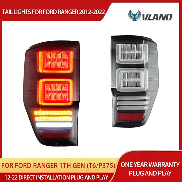 Vland LED-Rücklichter mit sequentiellem Blinker für Ford Ranger 1. Generation (T6/P375) Baujahre 12-22 - Bild 1