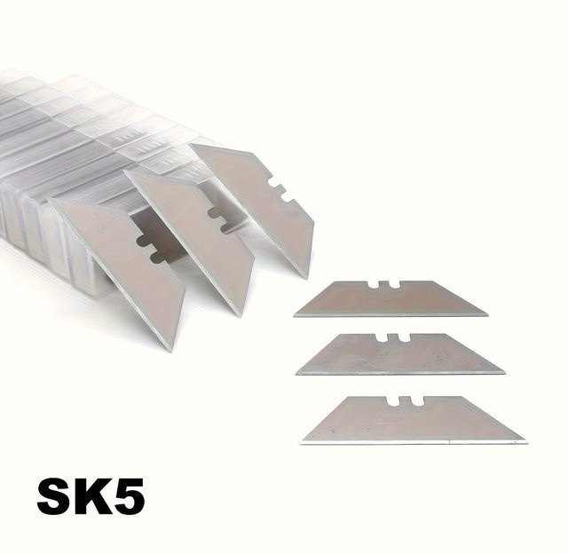 10-teiliges Multifunktionsset mit trapezförmigen Snap-Off-Schneidemessern aus Edelstahl in Silber - Bild 1