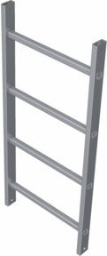ZARGES Leiterteil aus Aluminium in Silber, Höhe: 3,64 m - Bild 1