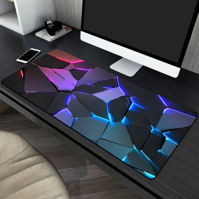Line Geometry RGB-Mauspad XL Schreibtischunterlage Multicolour B/T: 90 x 40 cm - Bild 1