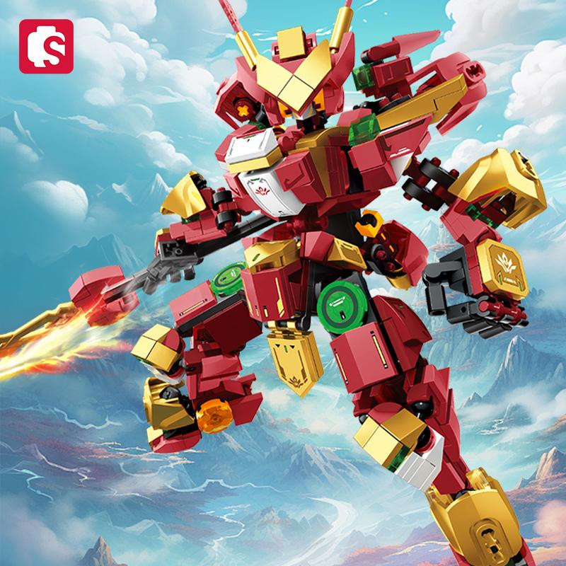 SEMBO BLOCK Mechanik Serie NeZha Verwandlungs-Mecha Bausteine 6–12 Jahre - Bild 5