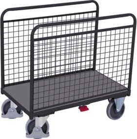 Cordes Seitenbügelwagen VARIOFIT mit Drahtwänden in Anthrazit RAL 7016, B/T/H: 126,0 x 80,0 x 104,5 cm - Bild 1
