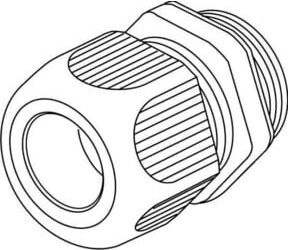 HKL Kabelverschraubung aus Kunststoff in Grau, Durchmesser: 6-12 mm, 1234P1301 - Bild 1