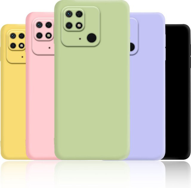 Flüssigsilikon Schutzhülle für Xiaomi Redmi Note 10 11 12 Pro 5G und weitere Modelle, Farbe: Grün/Mehrfarbig - Bild 1