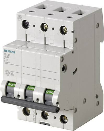 Siemens Leitungsschutzschalter 5SL4306-8 3-polig 6A 400V in Weiß - Bild 1