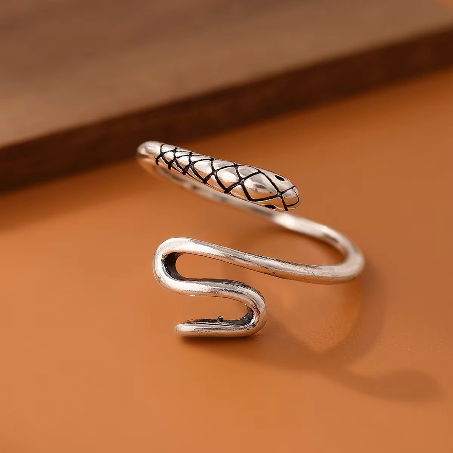 GaGa-Duck Ring, 925 Silber, Schlange, Vintage - Bild 2