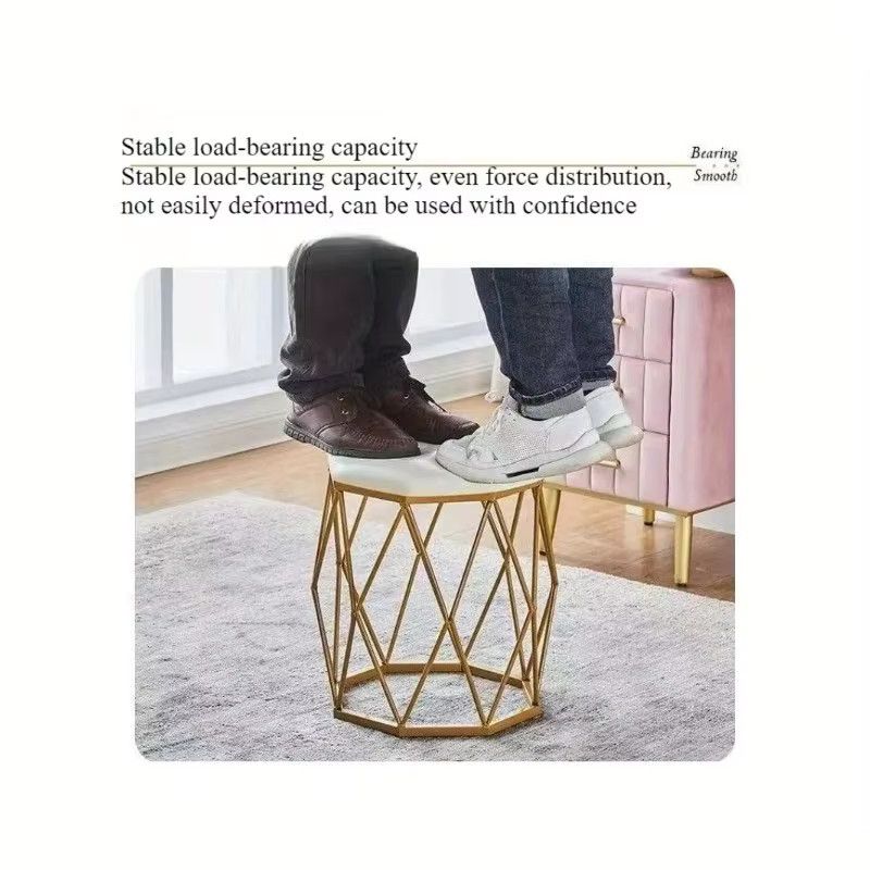 LIUSHADUOLA Schminkhocker im nordischen Stil mit grauem Flanell für Mädchen und Schlafzimmer - Bild 2