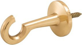 CONACORD Endhaken für Handlaufseile bis 30 mm Ø, Messing poliert, braun/gold - Bild 1