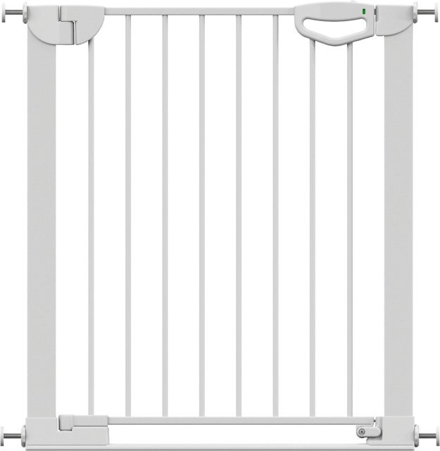 Geuther Tür- und Treppenschutzgitter Easylock mit Flatstep in Weiß, Breite: 76 cm - 83 cm - Bild 1