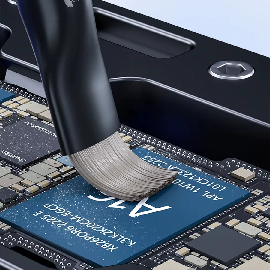 MECHANIC Master Repair Stahlbürste aus Edelstahl zur Reinigung von Motherboard, PCB, CPU und IC-Pads - Bild 4