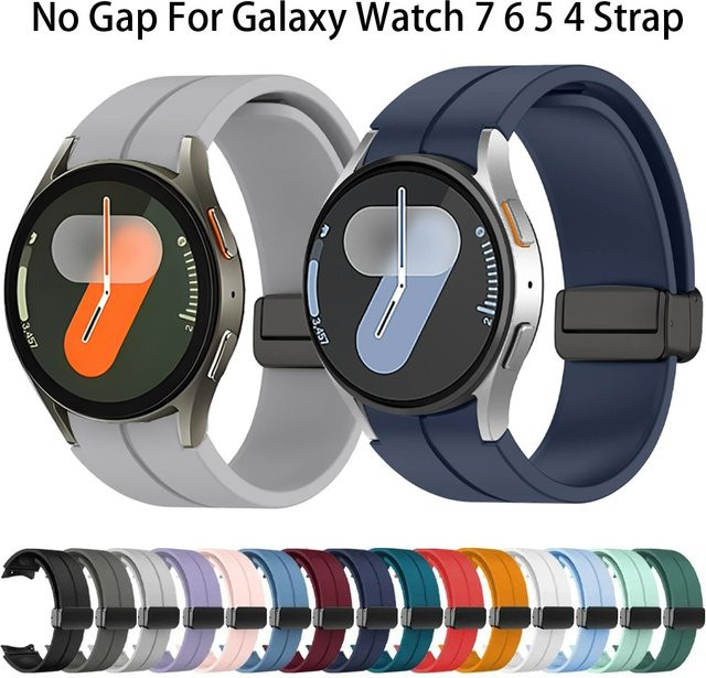 Samsung Uhrenarmband Silikon, Schwarz, Unisex - Bild 1