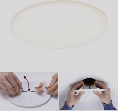 Paulmann Veluna VariFit LED-Einbauleuchte Panel, Weiss, Breite: 18,5 cm - Bild 1