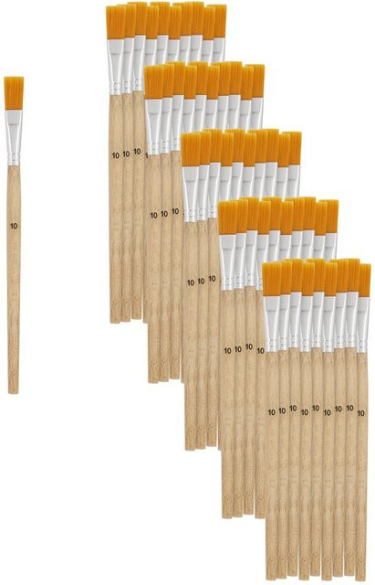 VBS Flachpinsel mit Synthetikhaar Größe 10, 50 Stück - Bild 1