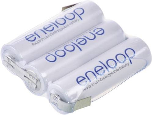 Panasonic eneloop Reihe F1x3 Akkupack 3x Mignon AA NiMH 3.6V 1900 mAh mit Z-Lötfahne - Bild 1
