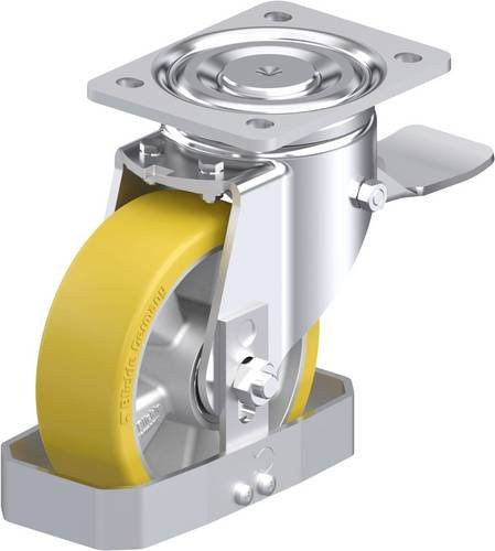 Blickle Stahlblech-Lenkrolle LH-ALTH 150K-ST-FS in Silber, Rad-Durchmesser: 150 mm, Tragfähigkeit: 650 kg - Bild 1