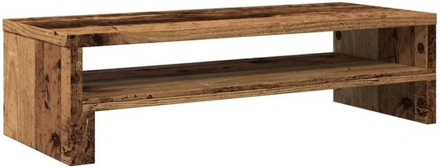 vidaXL Monitorständer in Altholz-Optik, braun, B/T/H: 54 x 22 x 15 cm - Bild 1