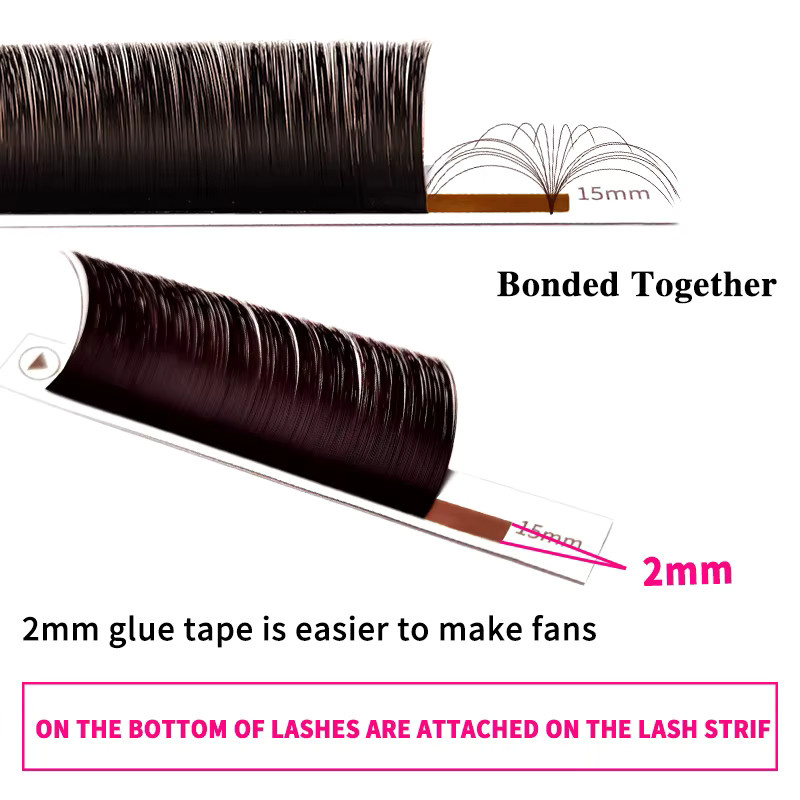 Abonnie Brown Easy Fan Wimpernverlängerungen, Dunkelbraun, Unisex - Bild 2
