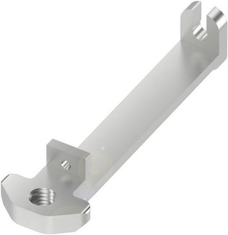 Balluff BAM00NJ Halterung BES Q08-KH-2 aus Kunststoff in Silber - Bild 1