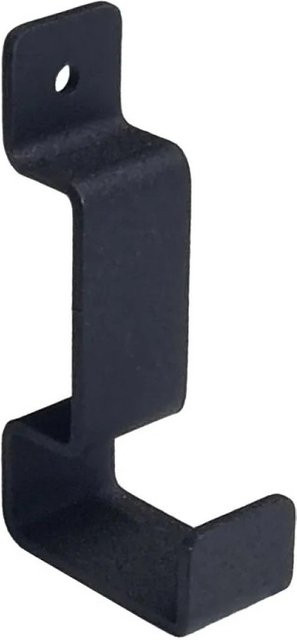 FN Acustico Haken pulverbeschichtet Schwarz B: 14 mm, H: 54 mm, T: 27 mm - Bild 1