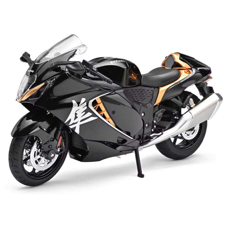 MAKEDA Suzuki Hayabusa GSX1000R, Spielzeug Motorrad Modell, 1:12, Metall, mit Licht und Sound - Bild 4