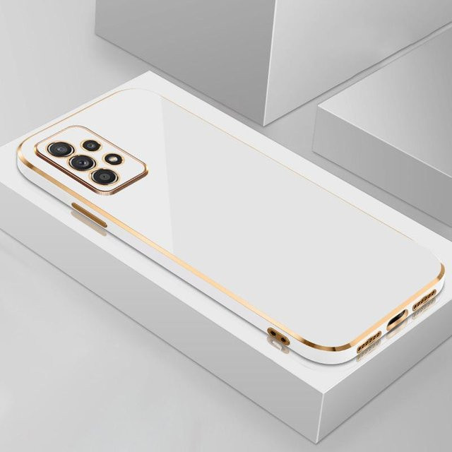 Stoßfeste Luxus-Beschichtungshülle für Samsung Galaxy S24 S23 S22 S21 Ultra A54 A14 A53 A13 A52 A52S in Weiß - Bild 1