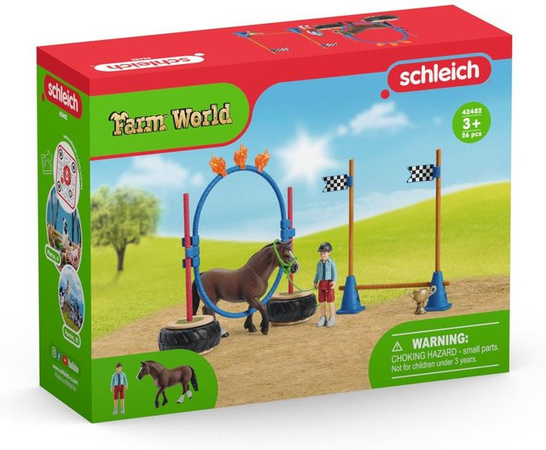 Schleich Farm World Pony Agility Rennen Spielfiguren-Set