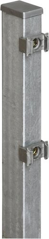 FLORAWORLD Zaunpfosten Comfort aus verzinktem Stahl in Silber, B/T/H: 6 x 4 x 260 cm - Bild 1