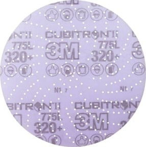 3M Klett-Schleifscheibe Hookit 775L CER Multilochung für Holz und Metall, Durchmesser: 150 mm, Körnung: 320, Farbe: Lila - Bild 1