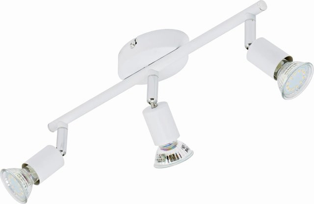 Briloner LED-Spot 3er Simple in Weiß mit warmweißem Licht und modernem Design - Bild 1