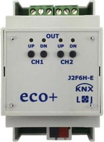 Lingg & Janke Smart Jalousie- und Rolladenaktor J2F10H-E in Weiß, 2 Kanäle, 10A, 250VAC - Bild 1