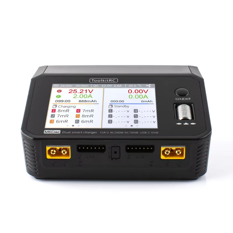 ToolkitRC M6DAC Akkuladegerät, Zweikanaliges RC-Modell, Smart-Balancer-Ladegerät - Bild 2