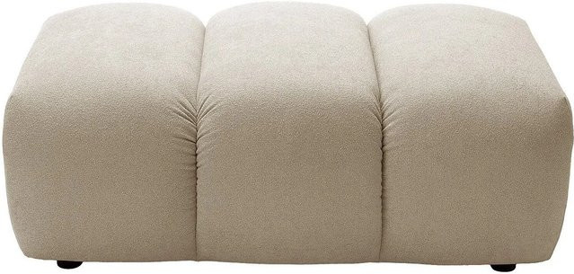 Vente-unique Sitzhocker Fridora Beige Stoff B: 105 cm, H: 43 cm, T: 43 cm - Bild 1