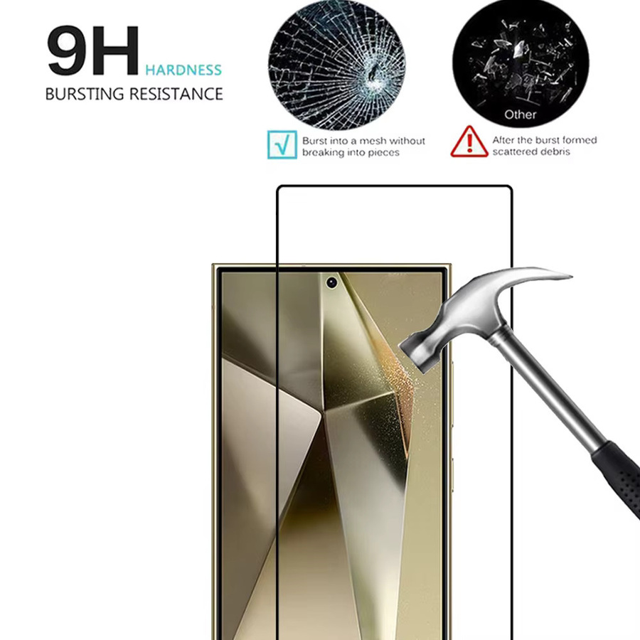 Samsung Displayschutzfolie aus gehärtetem Glas in Transparent für Galaxy S26 S25 S24 Ultra A57 A56 A37 A36 A27 A26 A17 A16 A55 A54 A53 A35 - Bild 3