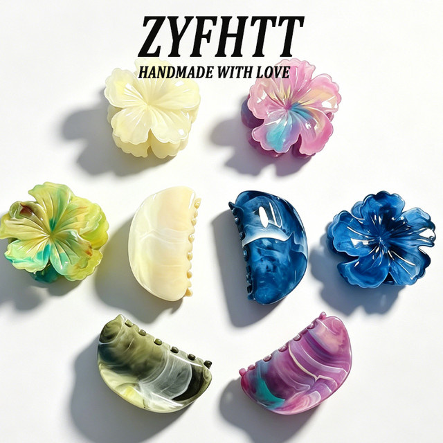 ZYFHTT Haarklammern, Marmormuster, Damen - Bild 1