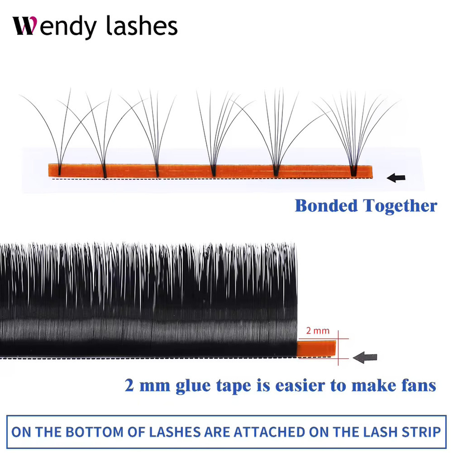 Wendy Lashes Easy Fanning Volume Wimpernverlängerung, Black, Natürlich - Bild 2