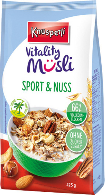 FELIX Knusperli Vitality Müsli Sport & Nuss ohne Zuckerzusatz 425 g - Bild 1