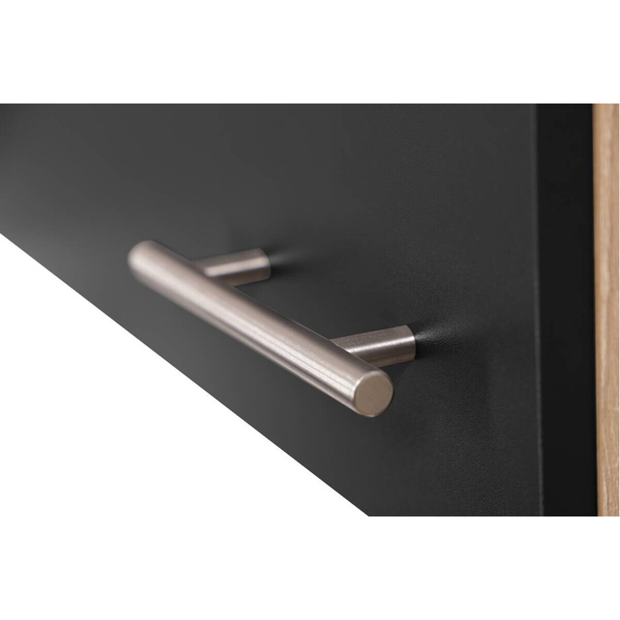 Respekta Küchenmöbel-Set Merle Modern in Schwarz mit Soft-Close-Türen und Schubladen, B/H/T: 100 x 200 x 60 cm - Bild 5