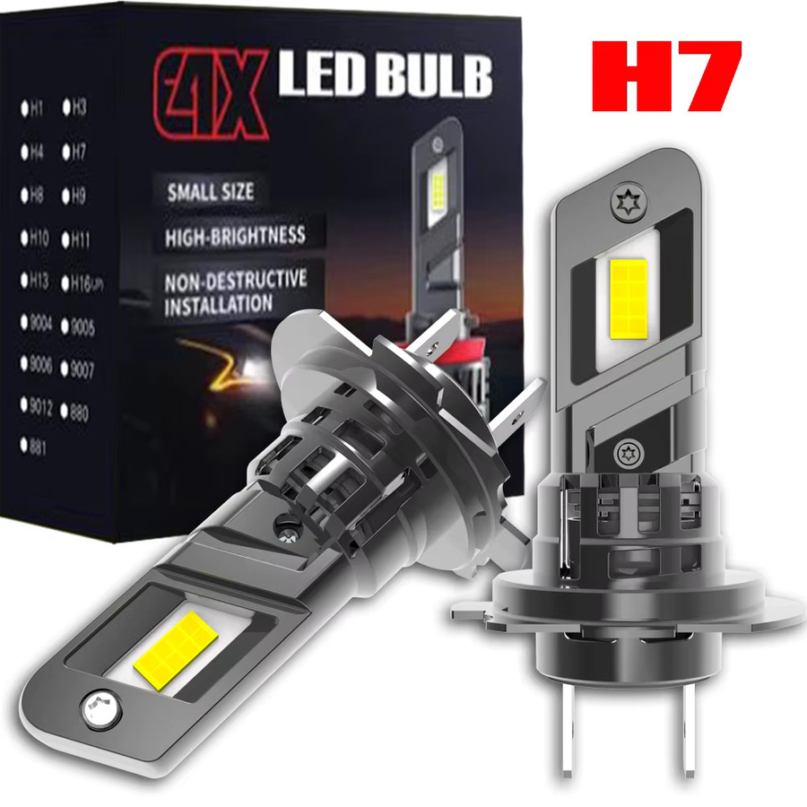 Neallor H7 LED Scheinwerfer Set 2er Pack Canbus Fehlerfrei 6000K Weiß für Renault Megane 2 2003 bis 2008 in Silber und Weiß - Bild 7