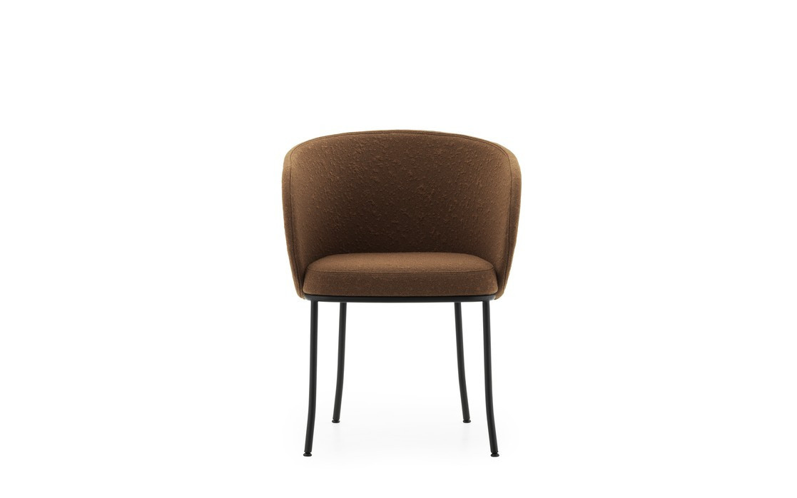 Normann Copenhagen Knit Sessel in Schwarz mit Strickoptik und Stahlgestell - Bild 2