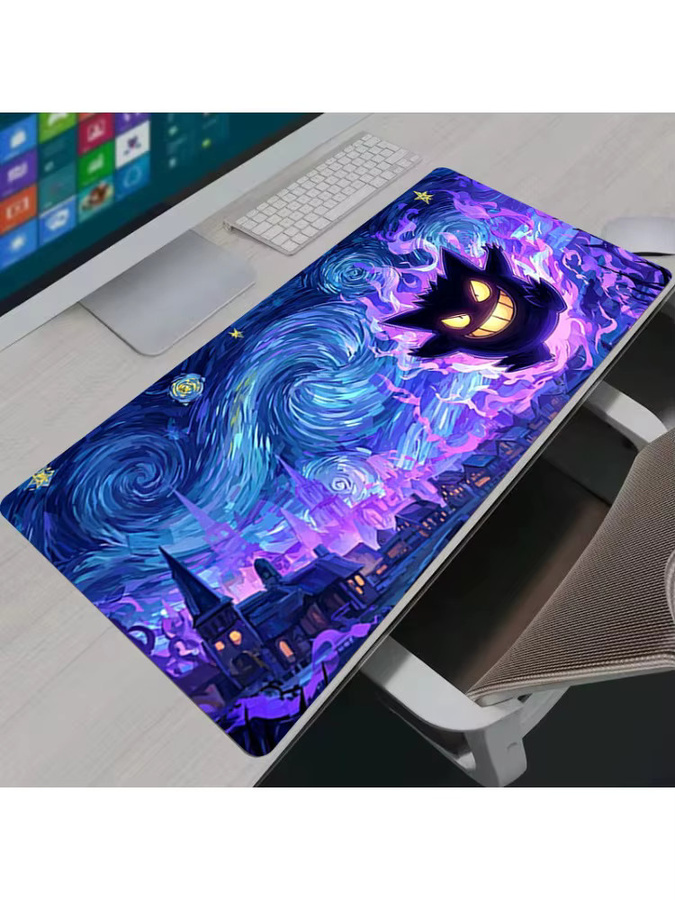 Bandai Pokémon Gengar Gaming-Mauspad mit genähten Kanten und rutschfester Gummibasis - Bild 2