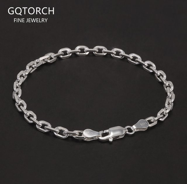 GQTorch Kettenarmband 925 Silber, 4 mm, Herren - Bild 1