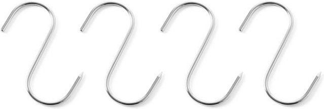 Hendi Metzgereihaken aus Edelstahl, 4er Set, Farbe: Silber, Durchmesser: 6 mm, Länge: 150 mm - Bild 1