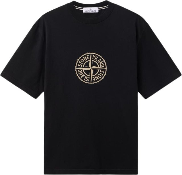 Stone Island Kurzarm T-Shirt, Buchstaben Druck, Unisex - Bild 1
