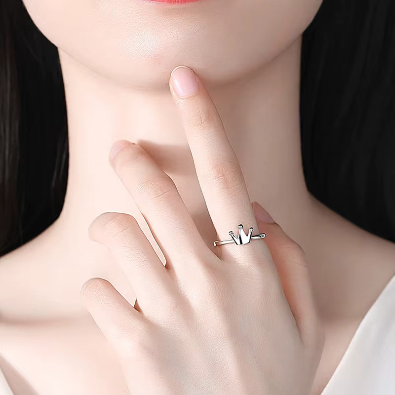 GaGa-Duck Ring, 925 Silber, Krone, Unisex - Bild 2