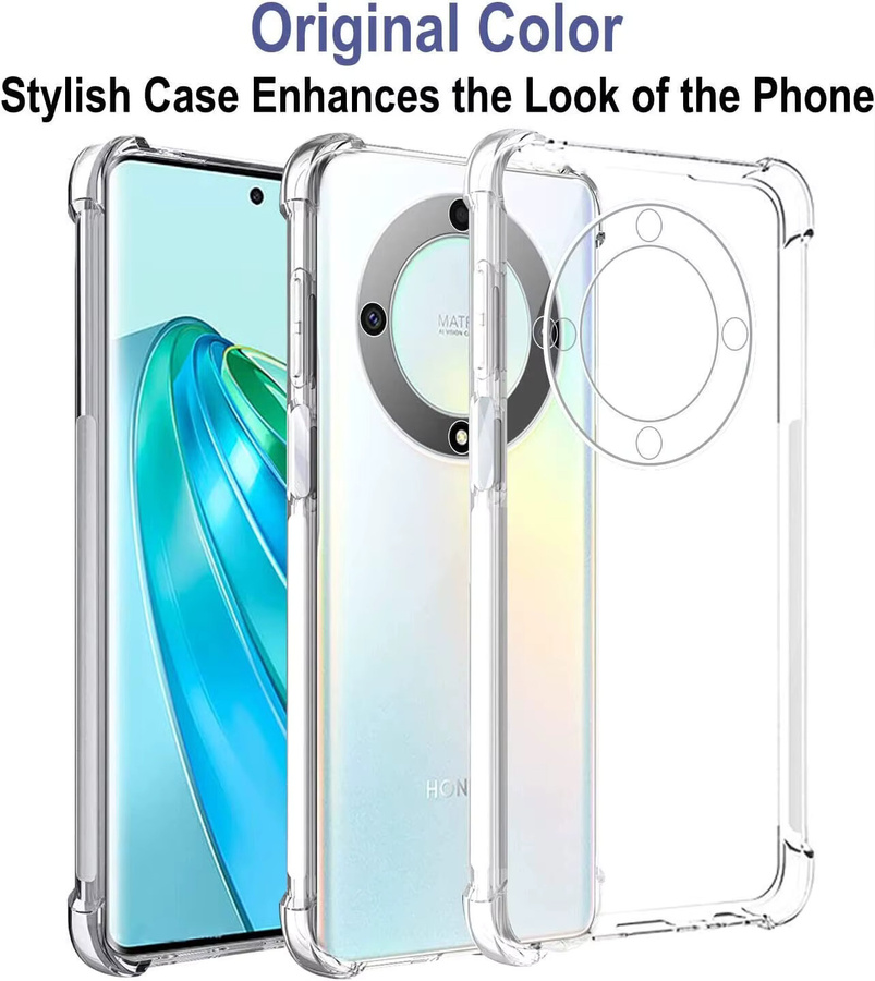 Stoßfeste transparente TPU-Schutzhülle mit Airbag-Funktion für Honor Magic 6 Pro, Magic 5 Pro, Magic 7, Magic 8 Lite und X9b, X9c, X9d, X9a - Bild 1