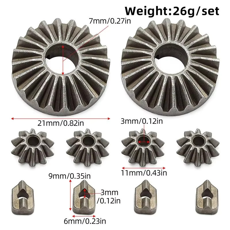 Traxxas Stahl-Diff-Getriebesatz, Zubehör, Metall - Bild 2