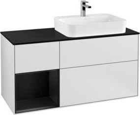 V&B Waschtischunterschrank Finion in Weiß lackiert, Breite: 120 cm, Tiefe: 50,1 cm, Höhe: 50,1 cm - Bild 1